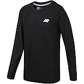 New Balance Boys Long Sleeve Shirts - Waffle Knit Long Sleeve Boys Thermal Shirt Athletic Performance Base Layer Kids (8-20)