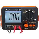 AideTek VC480C Precision Milliohm Meters 4 Wire Kelvin Clip 0 Adjust Large LCD Backlit LCD Data Hold Manual Zero Display Adjust with Calibration Certificate