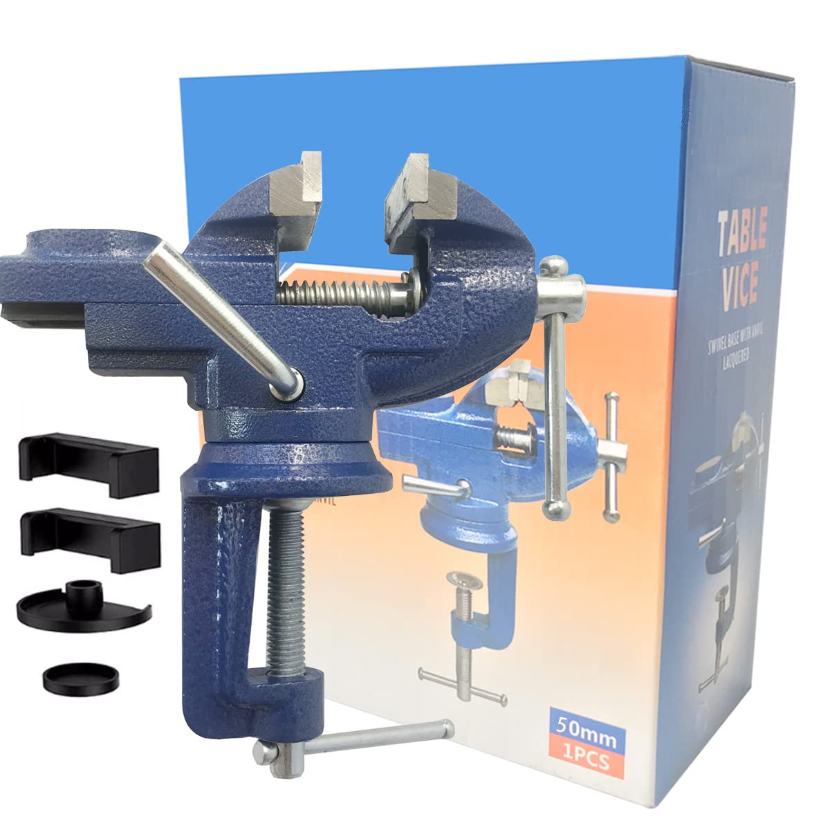 Photo 1 of Vise Grip Woodworking Table Clamp - Heavy Duty Small Bench Vice, New Upgraded Cast Iron Manufacturing for Jewelers, Hobby, Craft Repair - Portable Work Bench Tool