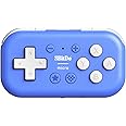Nargos 8BitDo Micro Bluetooth Key Chain Sized Mini Controller for Nitendo Switch, Windows, Android and macOS (Micro- Blue)