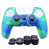 PS5 Controller Grip,Hikfly Silicone Cover Skin for