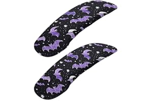 Wanzuoeng Bat Star Print Office Chair Armrest Covers, 2 Piece Chair Arms Protector for Computer Chair, Comfy Stretch Armrest Covers, Skin Friendly Office Chair Armrest Slipcovers