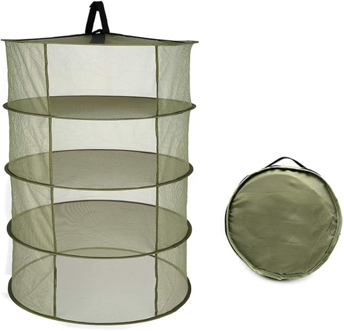 Filet de séchage suspendu à 4 couches, maille pliable, support de Filet de séchage suspendu à 4 couches, maille pliable, support de