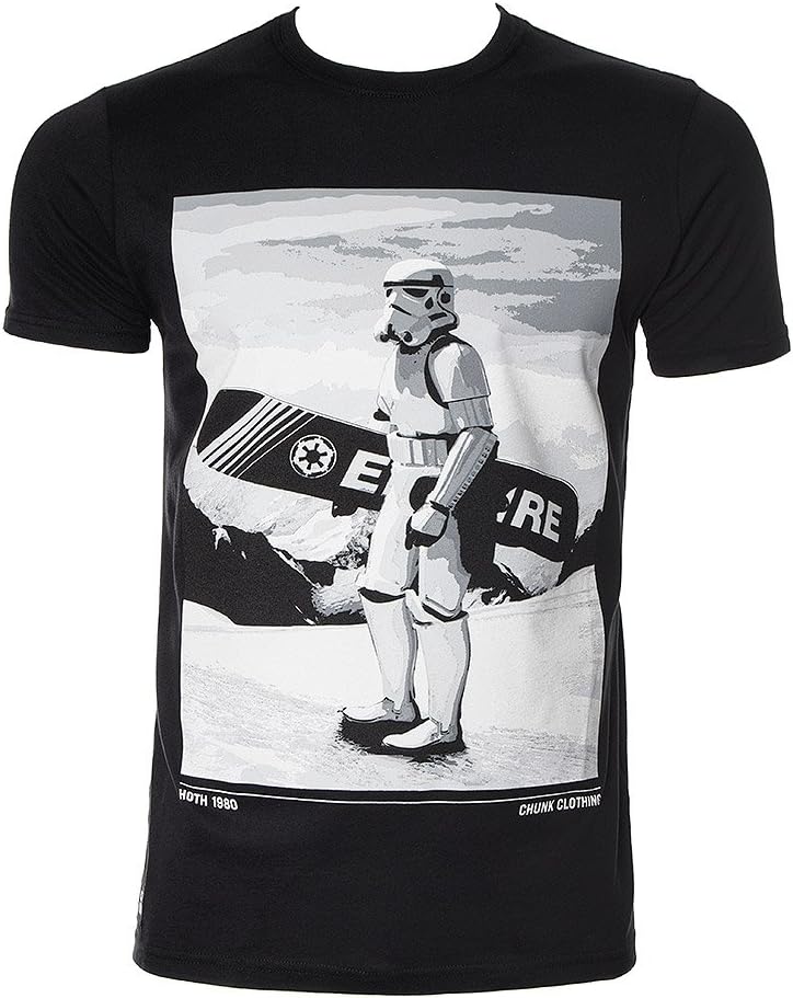 Chunk Clothing Men's Star Wars Snow Trooper T Shirt - Small, Black