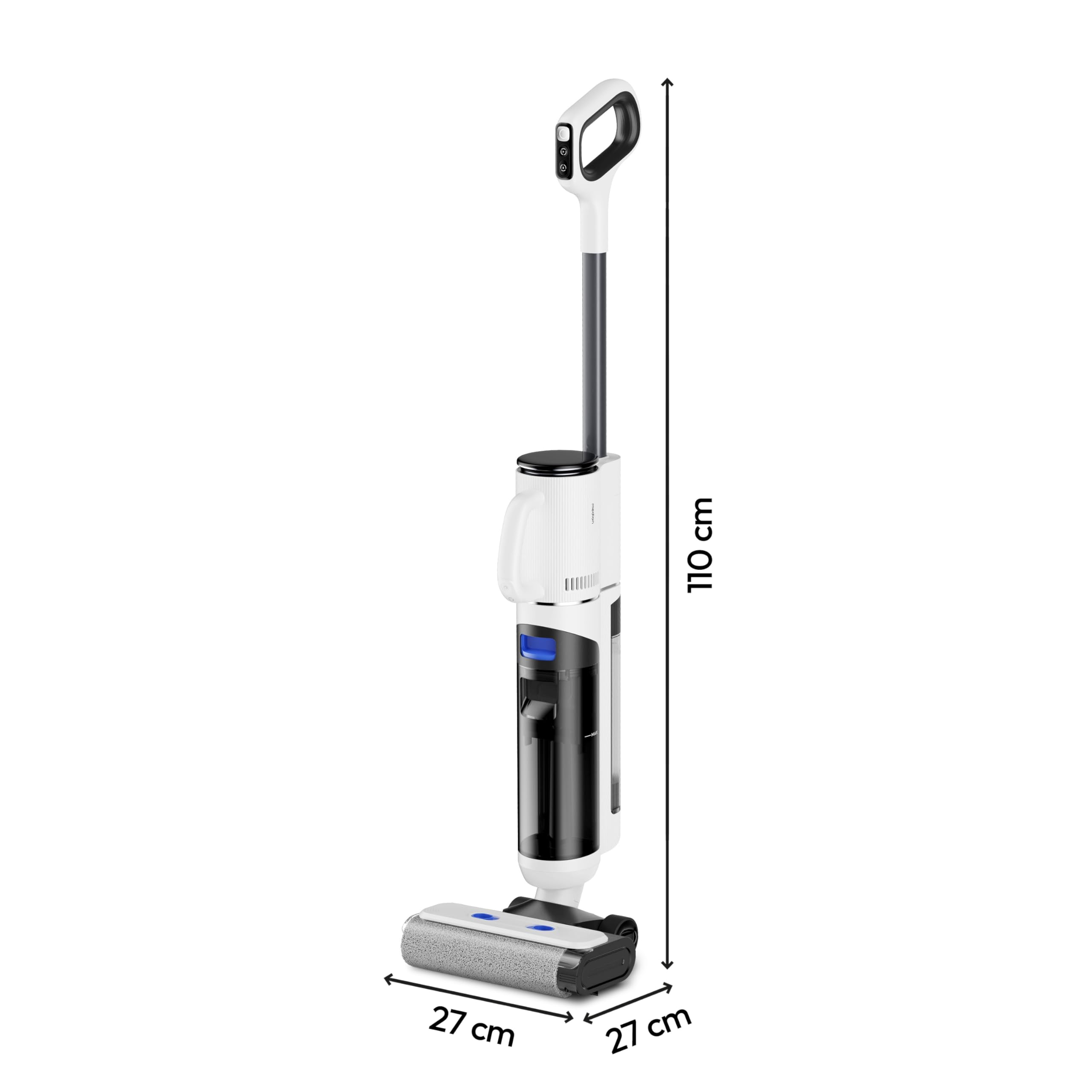 MEDION Nass Trockensauger H30 (2in1 kabelloser Saugwischer und Akku Staubsauger, bis zu 45 Min Laufzeit, getrennter Frischwasser Schmutzwassertank, Wischsauger für Hartböden Teppich) 8