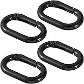 STSTR Oval Spring Ring Clips, Metal Keyring Purse Clip, Heavy Duty Opening O Ring Carabiner for Keychains,Backpacks, Keys