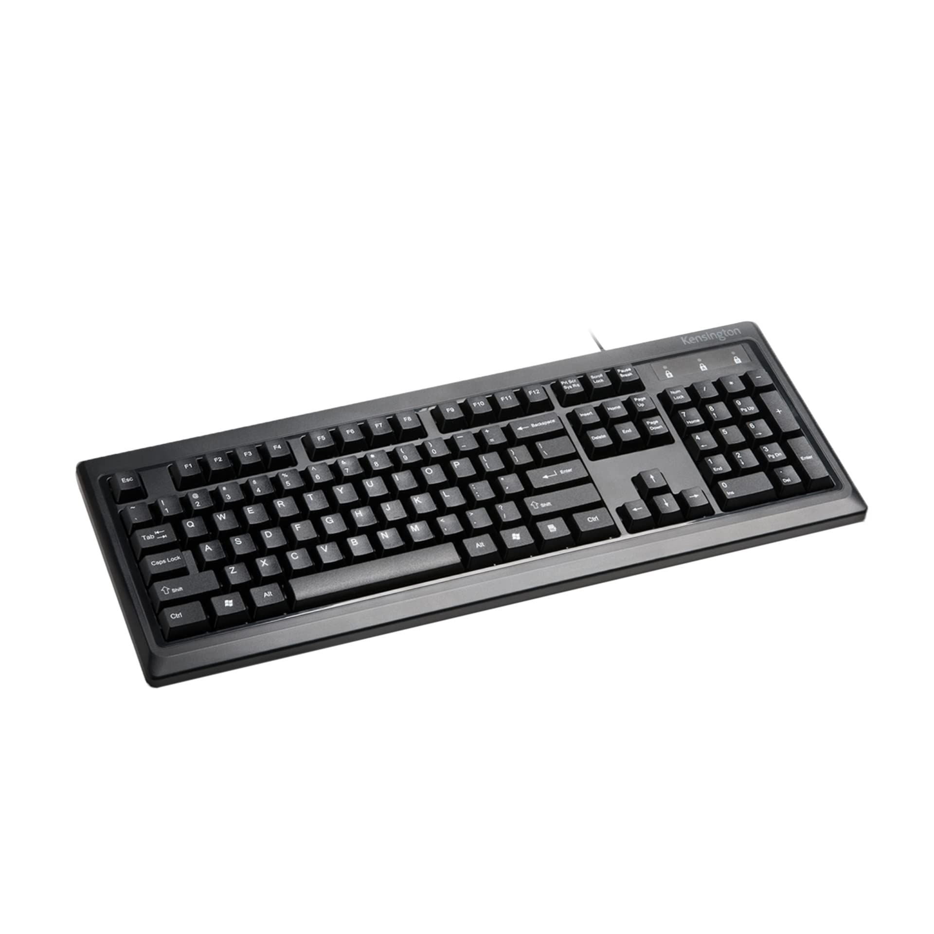 Kensington ValuKeyboard USB Wired Keyboard for PC, Laptop, Desktop, Computer, Notebook, Compatible with Dell, Acer, HP, Samsung and Others, with QWERTY Layout, Black, 1500109 [Italian Keyboard]