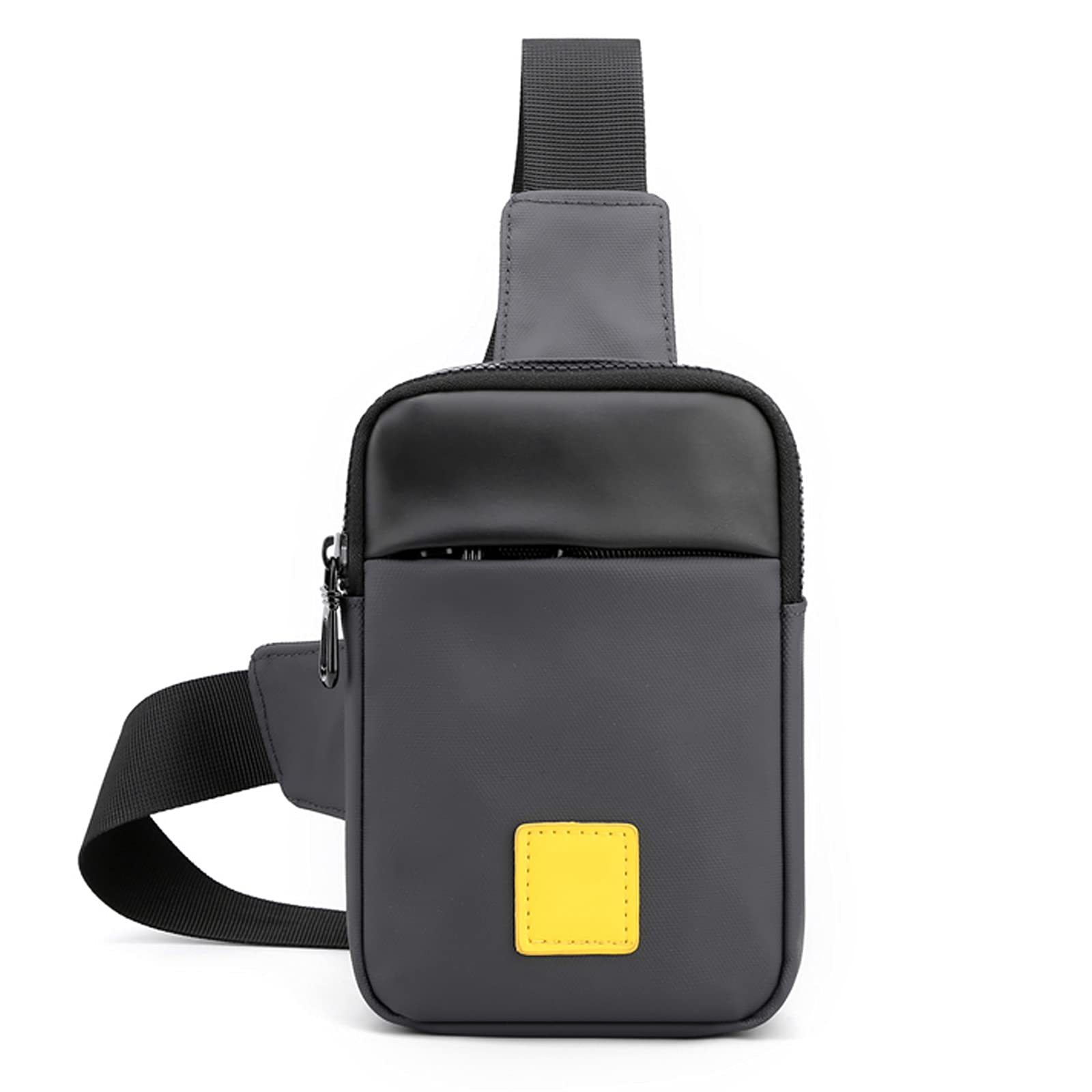 FANDARE Sling Bag Small Backpack Bags for Men Chest Pack Shoulder Backpacks Crossbody Bags Multipurpose Daypacks Outdoor Sport Travel Running Hiking Waterproof Lightweight Nylon Gray