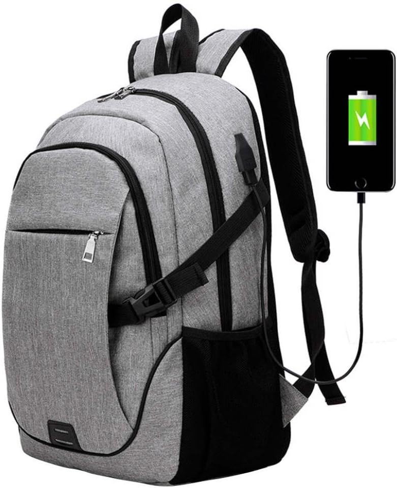 Men Women Backpack,Travel Backpack with USB Charging Port Canvas Laptop Daypack