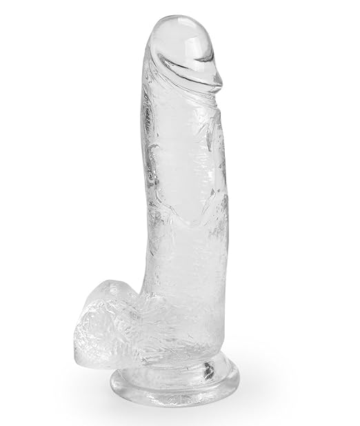 title=Dildo 20,3 cm con Potente Ventosa, in Silicone Medico (Bianca1)