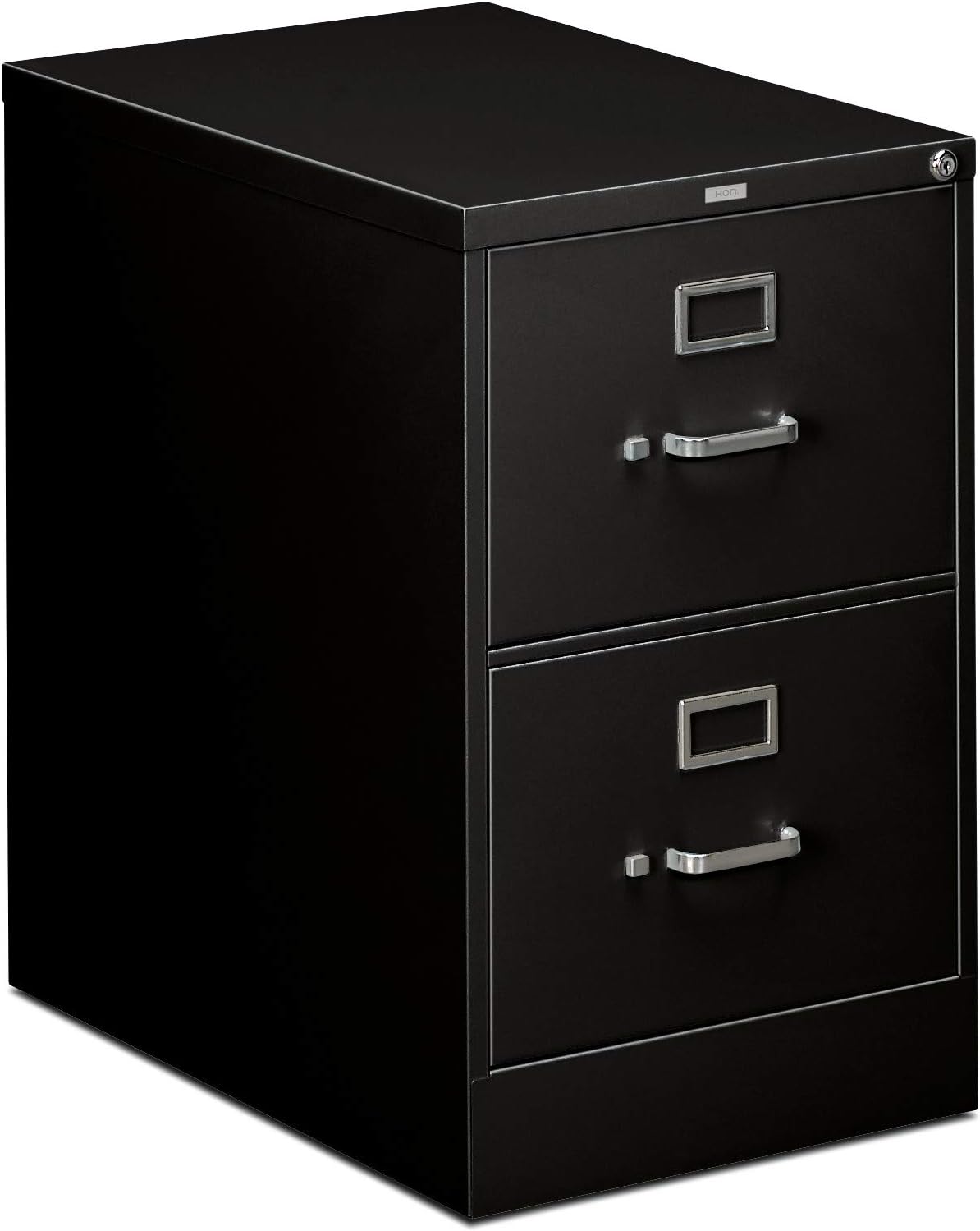 HON 310 Series Vertical File Cabinet Legal Width, 2 Drawers, Black (H312C)