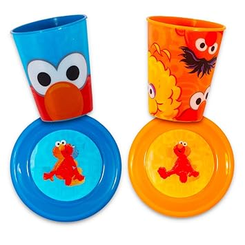 Amazon.com: Barrio Sésamo – Vajilla infantil bebé (6 pieza ...