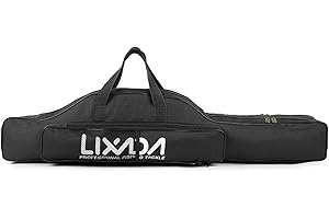 Fishing Rod Bag,HUIOP 100cm/130cm/150cm Fishing Bag Portable Folding Fishing Rod Reel Bag Fishing Pole Gear Tackle Tool Carry