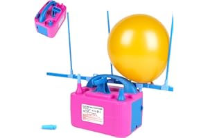 Pompe à ballon électrique, 110 V 600 W, pompe à ballon portable à double buse, pompe à air pour décorations de fête avec outi