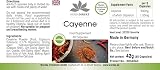 Herba Direkt Cayenne Pepper Capsules 60 Vegan Capsaicin - German Quality view 3