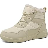 ChayChax Women's Winter Snow Boots with Fur Lined Lightweight Ankle Booties Anti Slip Comfortable Warm Winter Shoes
