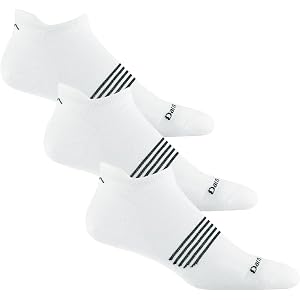 Darn Tough Vermont Men's 3-Pack Element No Show Lightweight with Cushion Sock (Style 1116)
