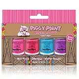 Piggy Paint 4 Pack Kit- Non-Toxic Nail Polish - Safe, Chemical Free