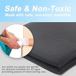 Ankle Ice Pack Wrap for Swelling, Reusable Ankles