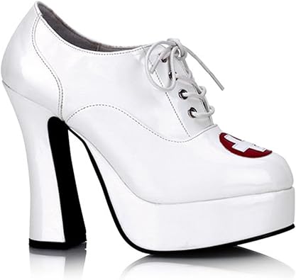 white lace up pumps womens