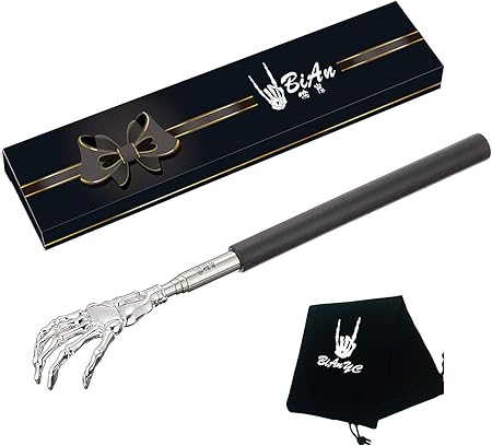 Amazon Bianyc 孫の手 伸縮 高人気鬼爪携帯 ソフトレバー 伸縮自在 黒 長期的な品質保証 Bianyc マッサージ ツボ押しグッズ