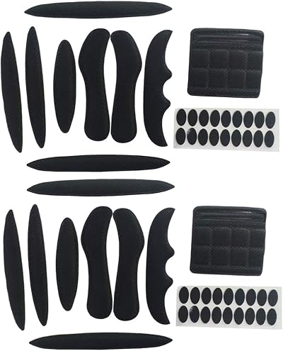 RongLeDAI 2 Set Helmet Padding Kit Universal Foam Pads Black
