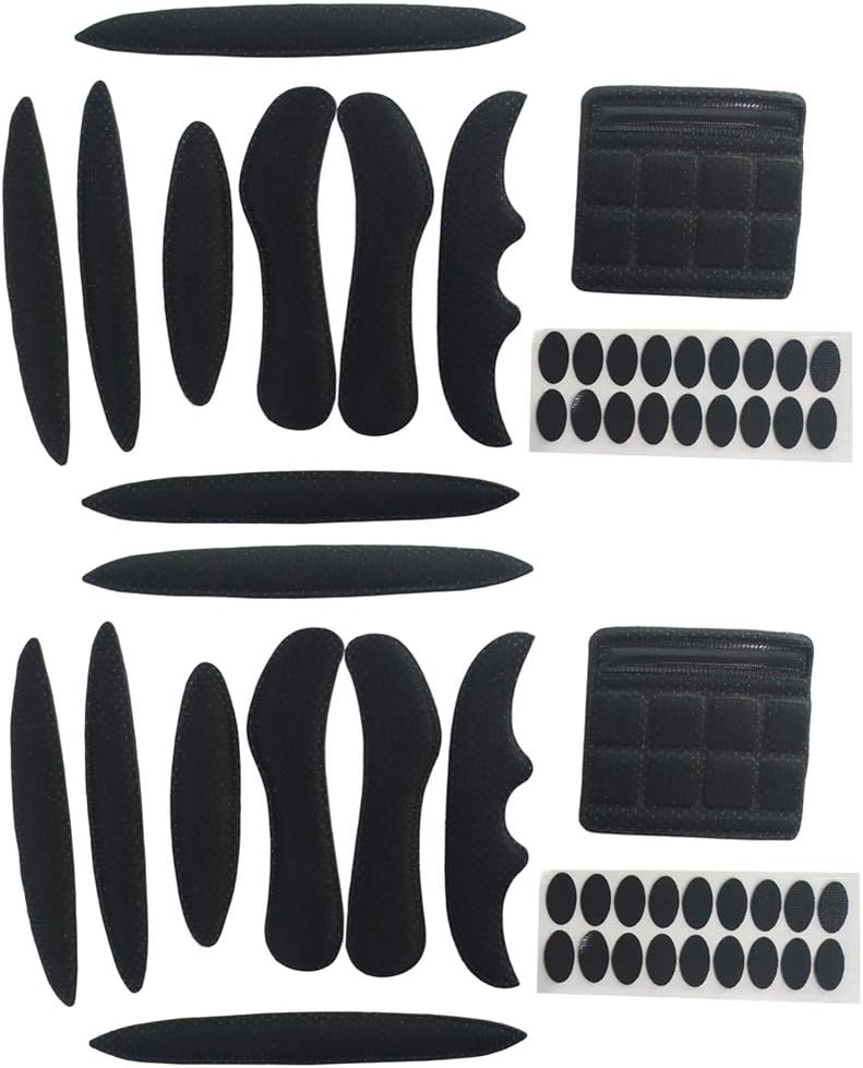 RongLeDAI 2 Set Helmet Padding Kit Universal Foam Pads Black