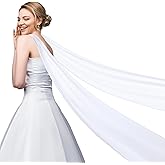 Chicingyou Bridal Scarf for Wedding Long Silk Scarf for Women Draped Bride Wrap Wridal Wedding Wrap