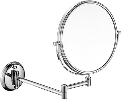 YXMAHW Metall-Klappspiegel Badezimmerspiegel Kosmetikspiegel