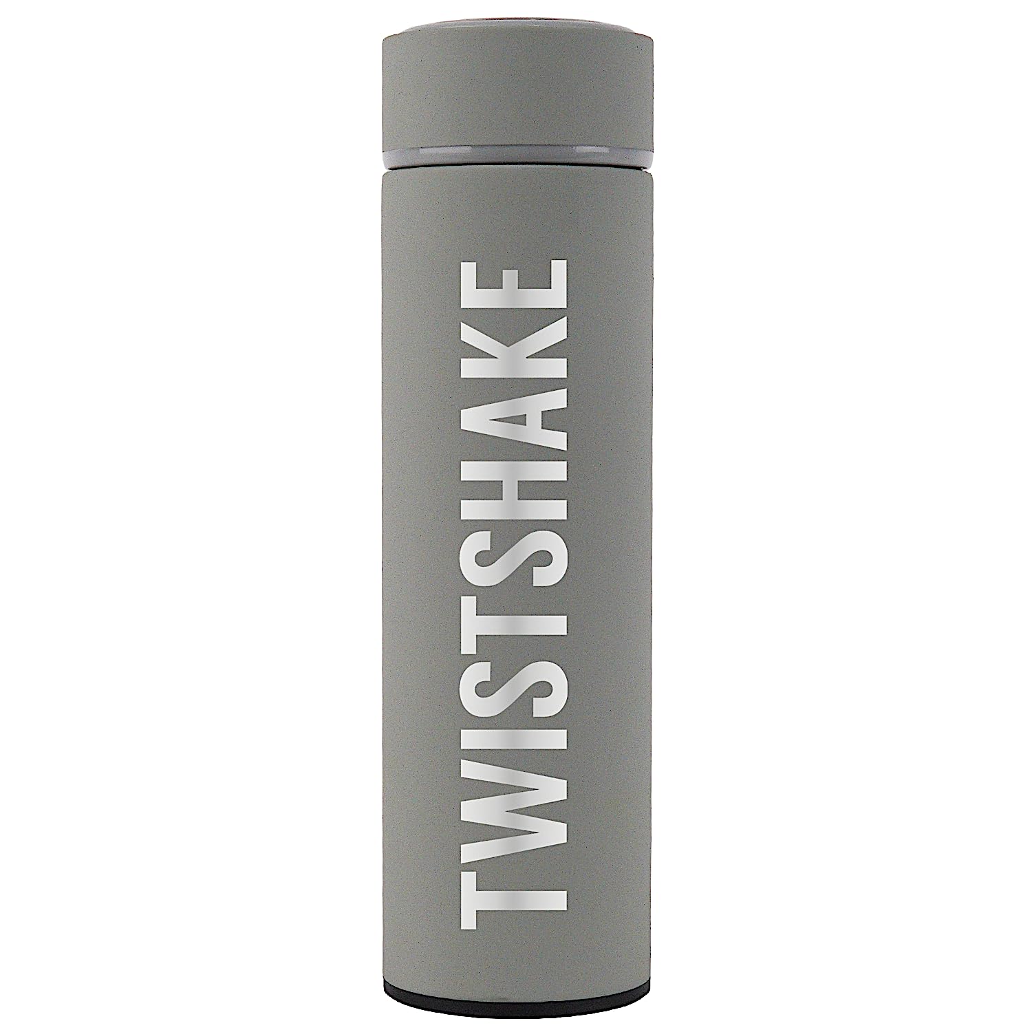 Twistshake Hot or Cold Insulated Flask - 420ml | Stainless Steel Water Bottle with Double Layer Vacuum | Insulation up to 10 Hours | BPA Free Insulated Thermos | Pastel Grey