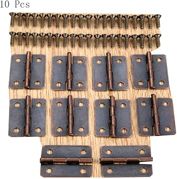 LEZDPP 10 Piezas de la antigüedad de la bisagra del gabinete Bisagras