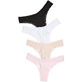 Stripe & Stare Women's Basics Thong 4 Pack Box