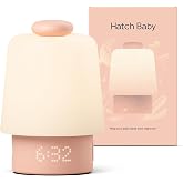 Hatch Baby Sound Machine &amp; Night Light Routine Builder (Peach) | White noise machine, night light, toddler &amp; kid time-to-rise alarm clock, registry essential with 3 months of sleep support