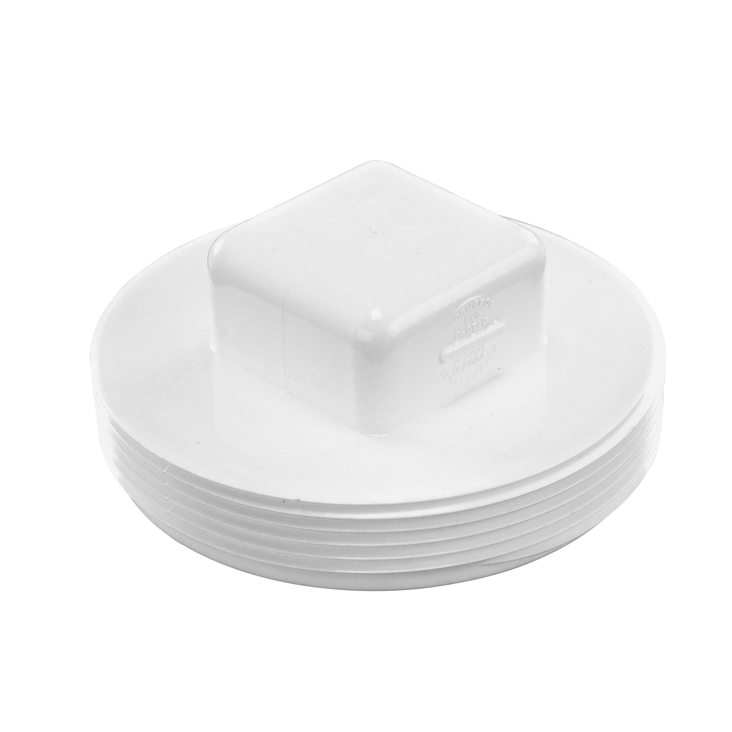 NDS 41P8 PVC S&D Cleanout Plug, with 4-Inch MPT