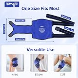 NEWGO Knee Ice Pack Wrap Full Coverage Gel Cold Therapy Adjustable view 4