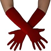 Sheface Men's and Women's 15'' Long Spandex Banquet Party Wedding Gloves - Stretchy Costumes
