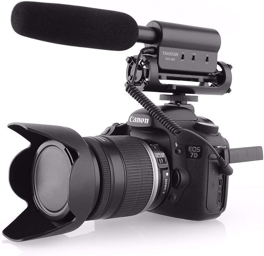 ATian TAKSTAR SGC-598 Professional Video Microphone Interview Microphone Used on DSLR Nikon/Canon/Camera/DV Camcorder, ect. (3.5mm Interface)
