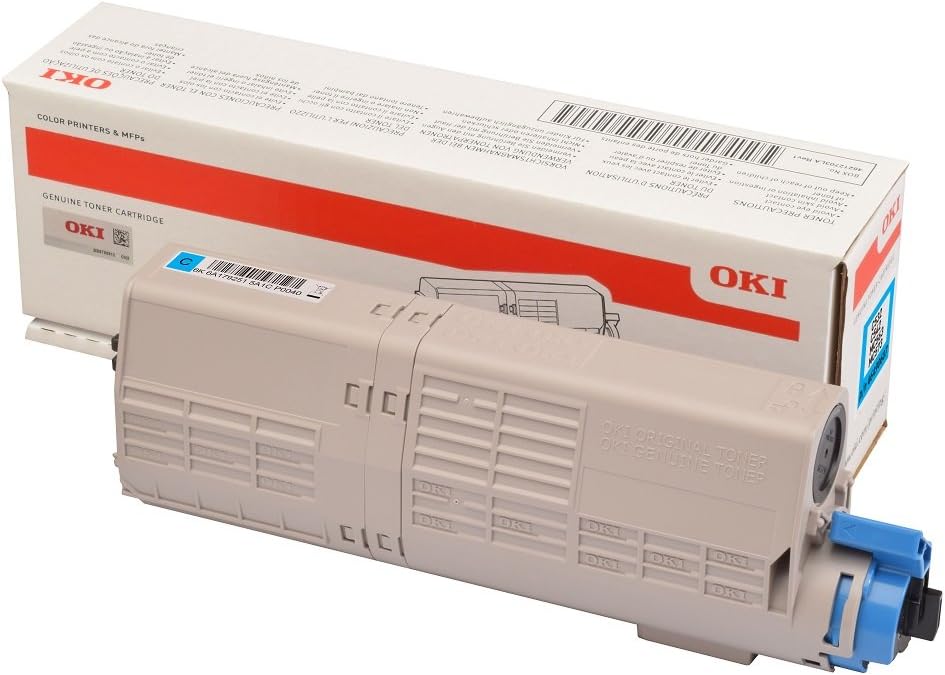 OKI 46490607 Cyan Toner Cartridge for C532 MC573 Printers - 6000 Pages