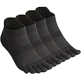 Meaiguo Men's Toe Socks Cotton Five Finger Socks Athletic Toe Socks for Running