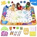 Toyk Aqua Magic Mat - Kids Painting Writing Doodle Board Toy - Color Doodle Drawing Mat Bring Magic Pens Educational Toys for Age 3 4 5 6 7 8 9 10 11 12 Year Old Girls Boys Age Toddler Gift