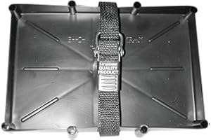 T-H Marine Battery Holder Tray with Stainless Steel Buckle for 31 Series Batteries - Durable Marine & RV Battery Holder with Secure Buckle & Easy Installation, Corrosion Resistant, NMMA Certified