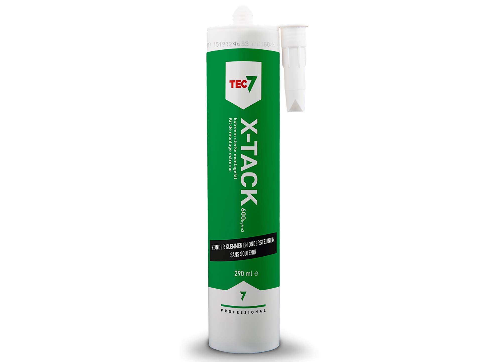 Tec7 X-Tack/Strong Mounting Adhesive White 310 ml 1-Component Elastic, Extremely High Initial Adhesion, Vibration and Shock Resistant