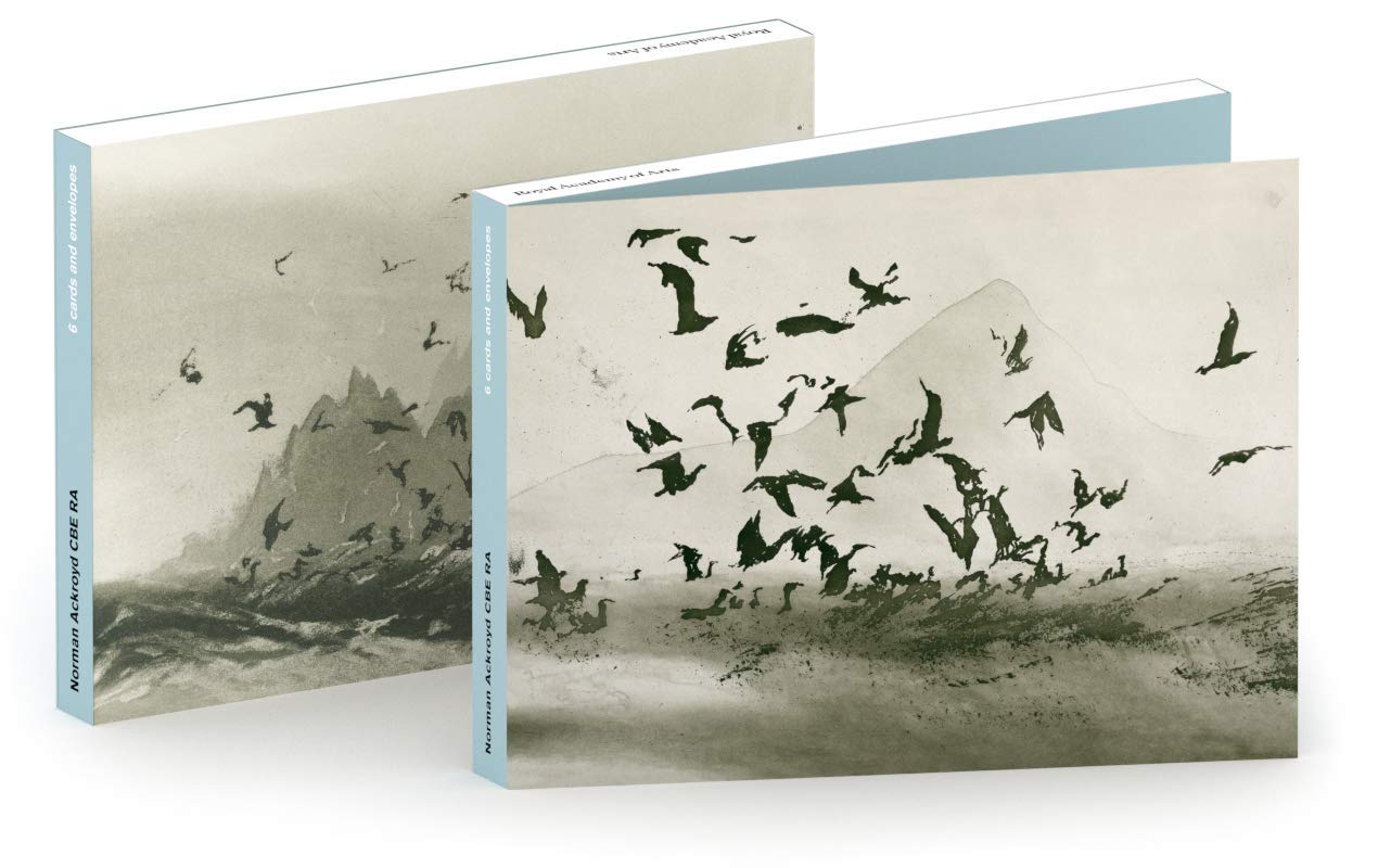 Royal Academy of Arts Norman Ackroyd Seascapes Set of 6 Art Greeting Cards (17 x 12 cm)