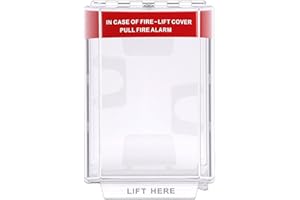 Eujgoov Fire Alarm Pull Station Cover, Protective Guard with IP67 Waterproof Rating for Manual Call Point, Prevents Accidenta