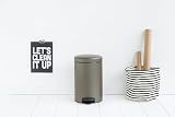 Brabantia NewIcon 12L Pedal Bin Platinum Soft-Closure Removable Inner Bucket view 5