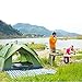 YIHANG Waterproof 3 Season Tent for Camping/2-3 Person Camping Tent/Backpacking Tents & LED Portable Outdoor Camping Lantern (Dark green)