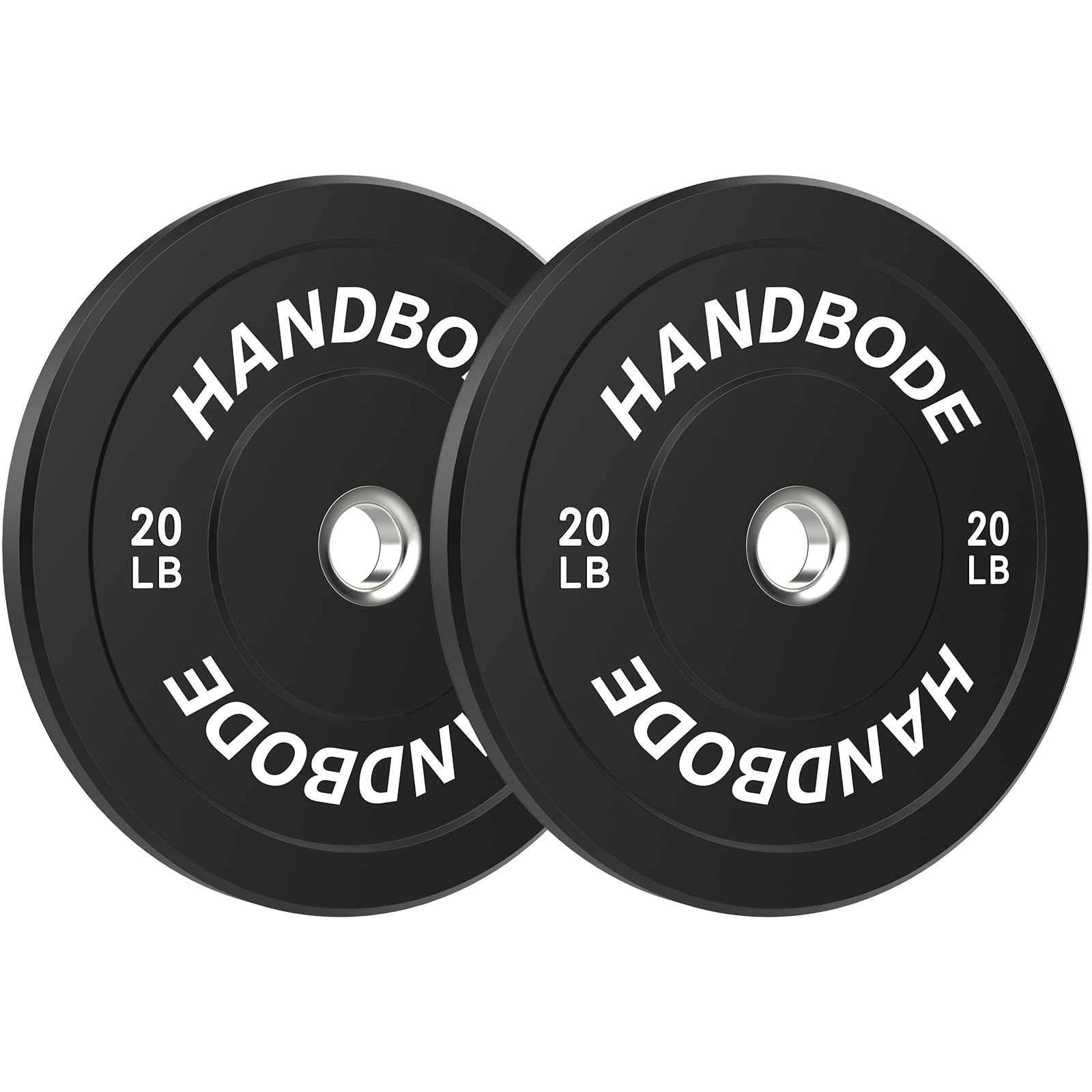 Photo 1 of **SIMILAR ITEM** **NOT ACTUAL BRAND** Bumper Plates, 20 lb Olympic Weight Plates Set of 2, Rubber Bumper Weights Plate with 2 Inch Steel Insert for Barbell, Standard Strength Training Plates for Weightlifting