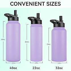 DOMICARE Insulated Water Bottle, 22 oz Vacuum