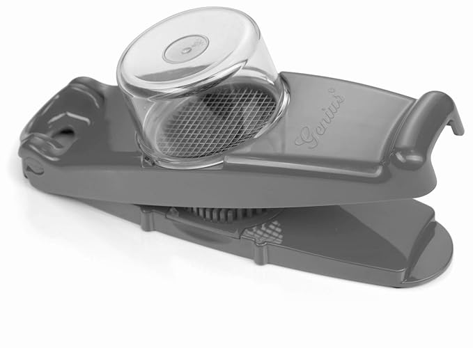 Marke_Genius Genius - Zwiebelschneider Mini Nicer Dicer 3-tlg. mit Mini Würfel 3x3mm Farbauswahl (Grau)