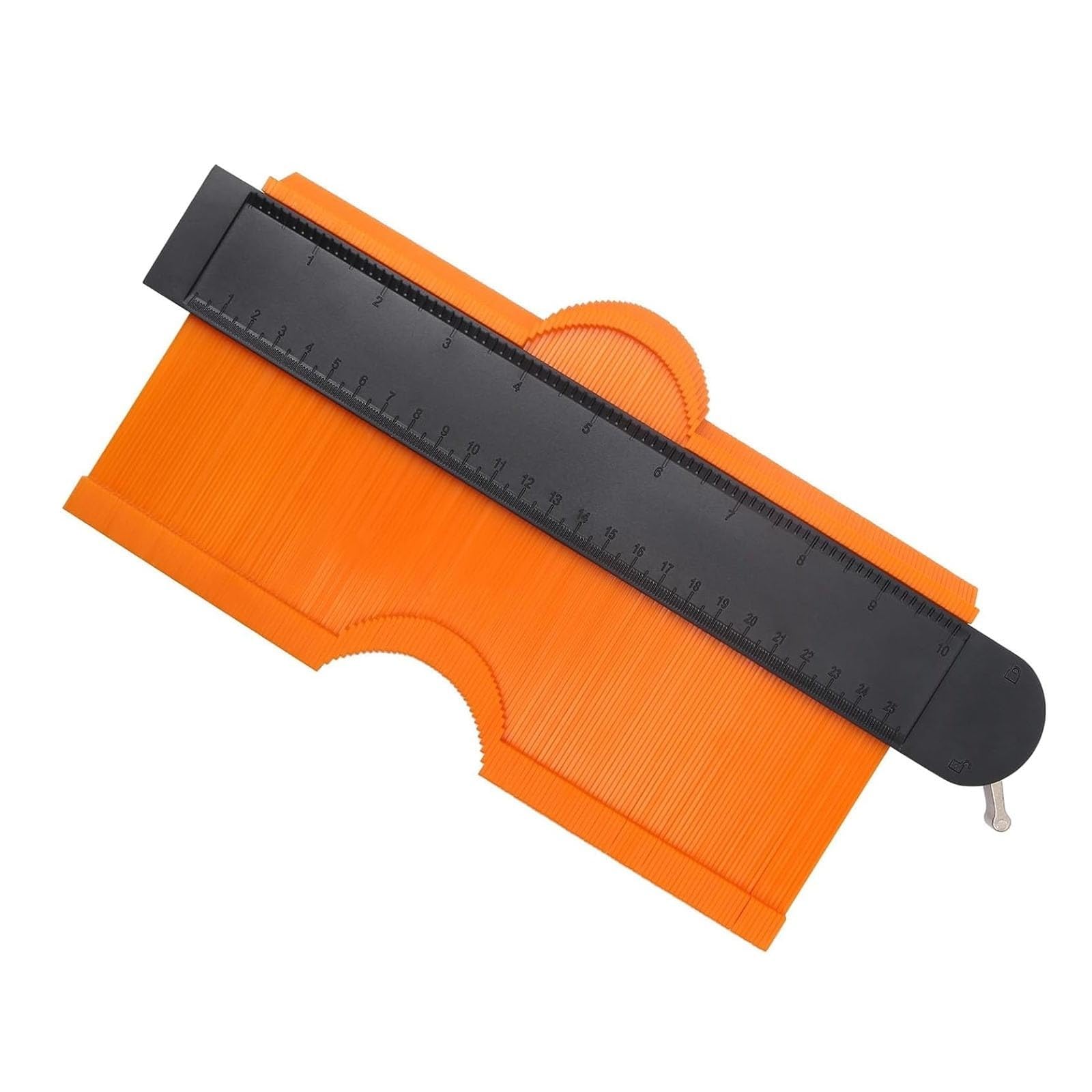 Contour Gauge Profile Tool (25 cm/10 in) with Adjustable Lock Precisely Copy Irregular Shape Duplicator Laminate Tiles Wood Edge Outline Gauge for Corners and Construction, Thoughtful Gifts for Men